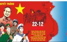 Kỷ niệm 75 năm Ngày thành lập Quân đội Nhân dân Việt Nam (22/12/1944 - 22/12/2019), và 30 năm ngày Hội Quốc phòng toàn dân (22/12/1989 - 22/12/2019)